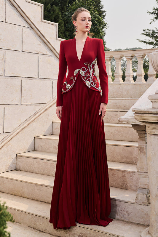 Savannah Pleated Maxi Dress - MEAN BLVD