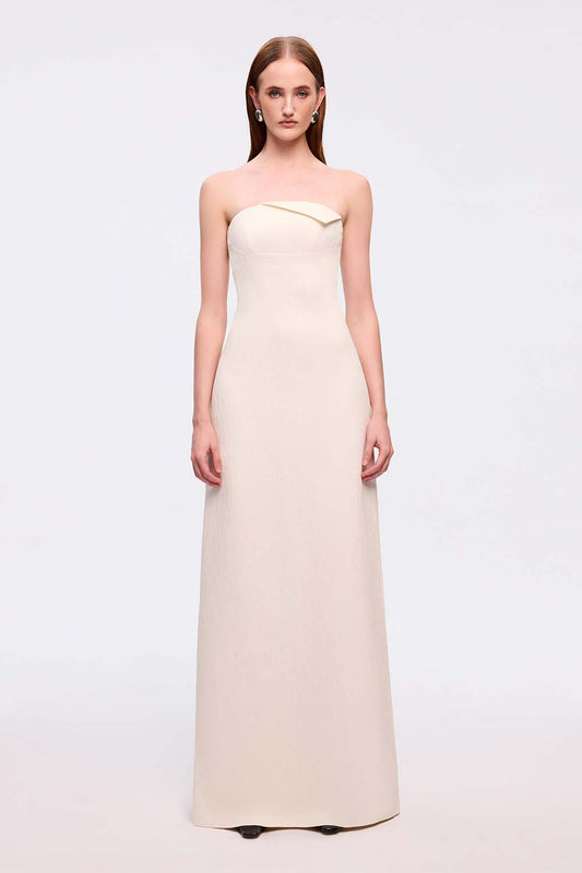 Giai A-line Sleeveless Ribbed Burlap Maxi Dress