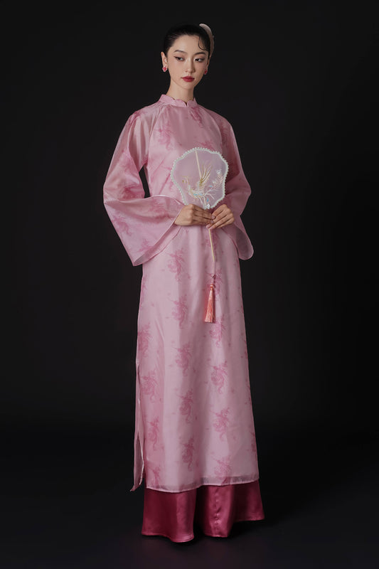 Thy Loan Straight Mandarin Ao Dai Set - MEAN BLVD