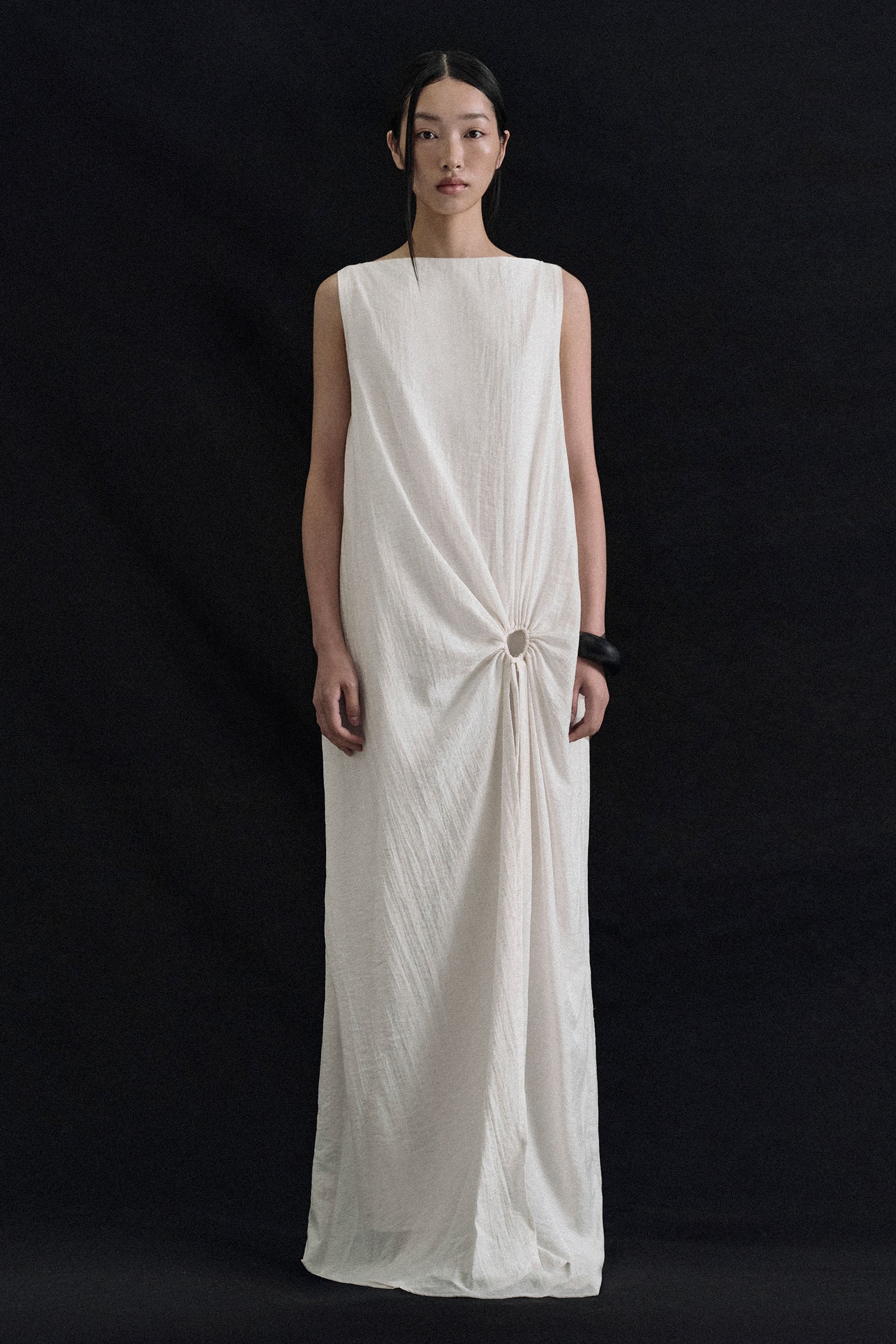 Vivienne Straight Maxi Dress - Off White / L