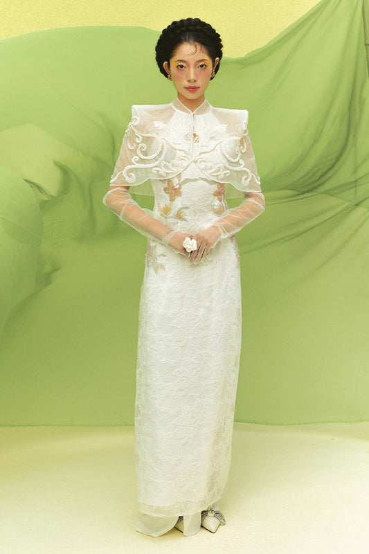 Yen Dao Mandarin Embroidery Ao Dai Set - MEAN BLVD