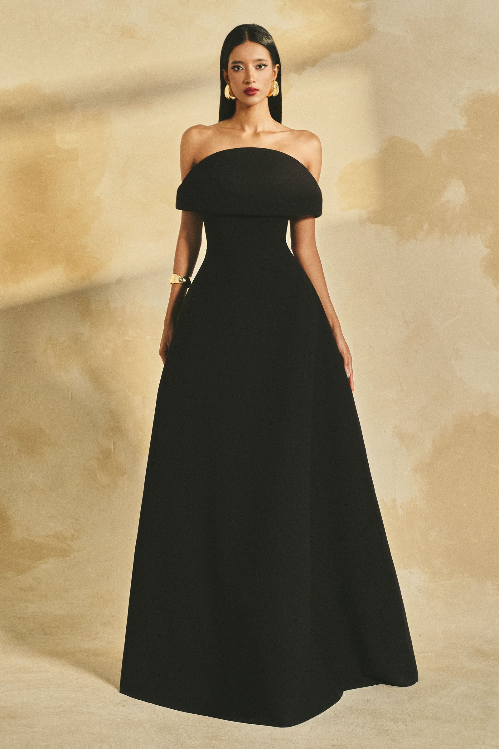 Women's Zee Curved Neck Maxi Dress Black/Blush Pink/Light Blue/Mint Green/Beige/Grey/Wine  Red XXS/XS/S/M/L/XL/XXL/Customize MEAN BLVD