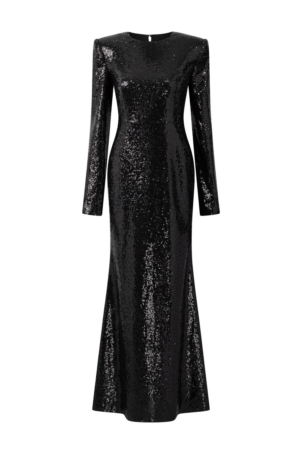 Women's Titan Sheath Sequin Maxi Dress S/M/L/XL/XXL/Customize Black MEAN  BLVD