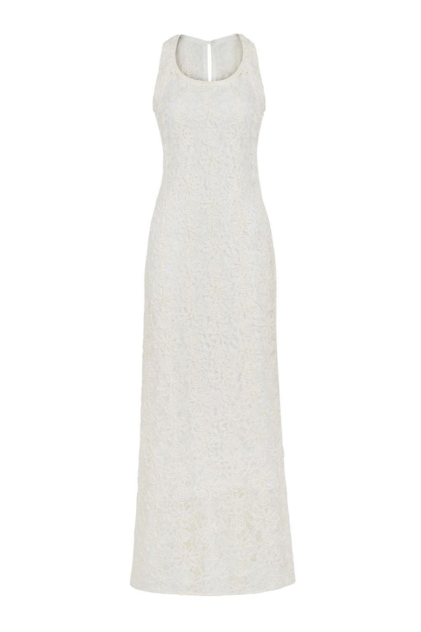 Cady A-line Sleeveless Lace Floor Length Dress - MEAN BLVD