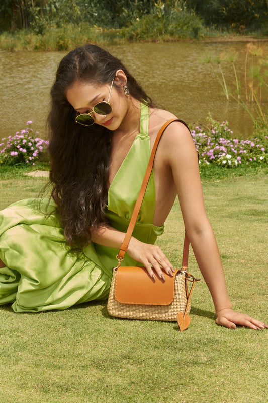 Calla Water Hyacinth Fiber Bag - MEAN BLVD