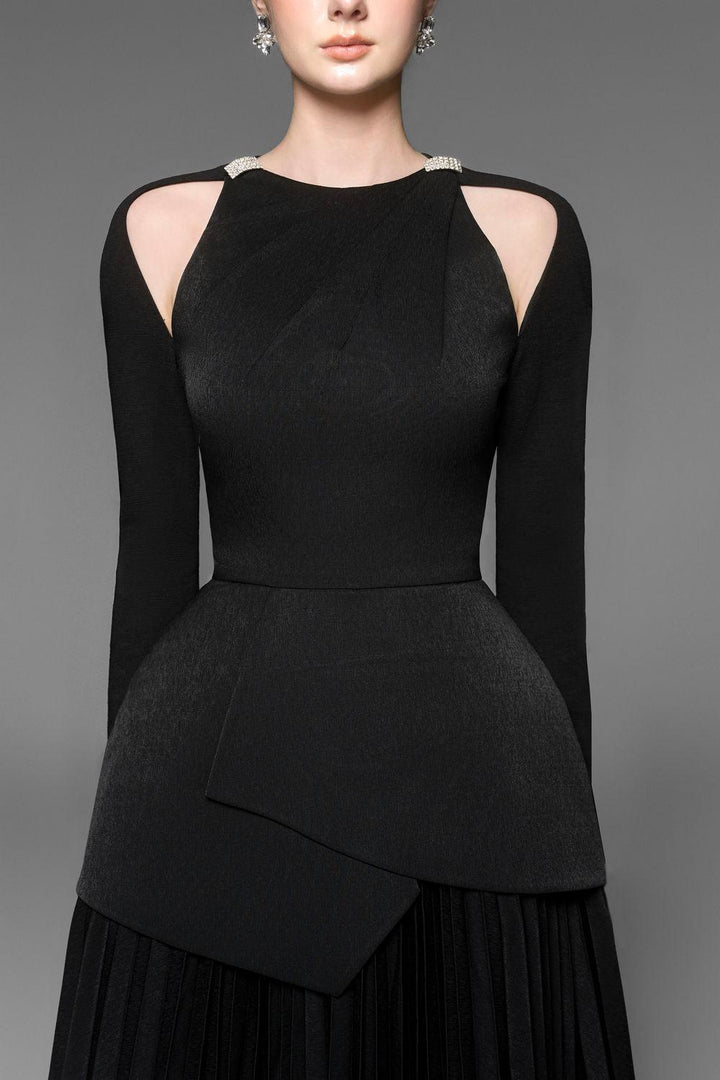 Callie A-line Backless Velvet Mini Dress - MEAN BLVD