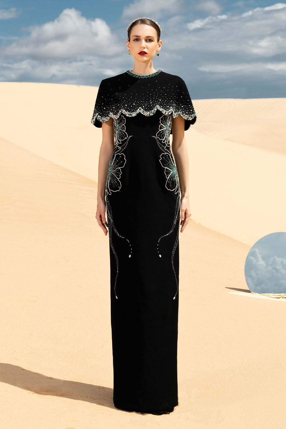 analisa maxi dress Women's Analisa Cape Sleeveless Velvet Satin Maxi Set  XXS/XS/S/M/L/XL/XXL/3XL/4XL/5XL/Customize/Black/MEAN BLVD