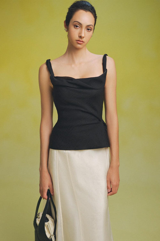 Chu Hourglass Sleeveless Silk Organza Top - MEAN BLVD