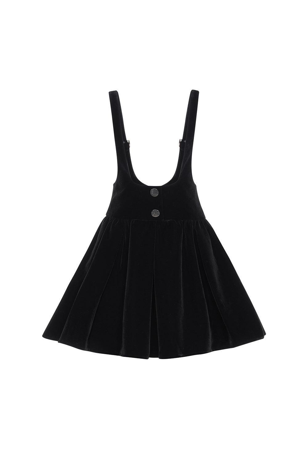 Women's Classmate A-line Sleeveless Velvet Mini Dress S/M/L Black MEAN BLVD Black / L Women's Classmate A-line Sleeveless Velvet Mini Dress S/M/L Black MEAN BLVD Black / L