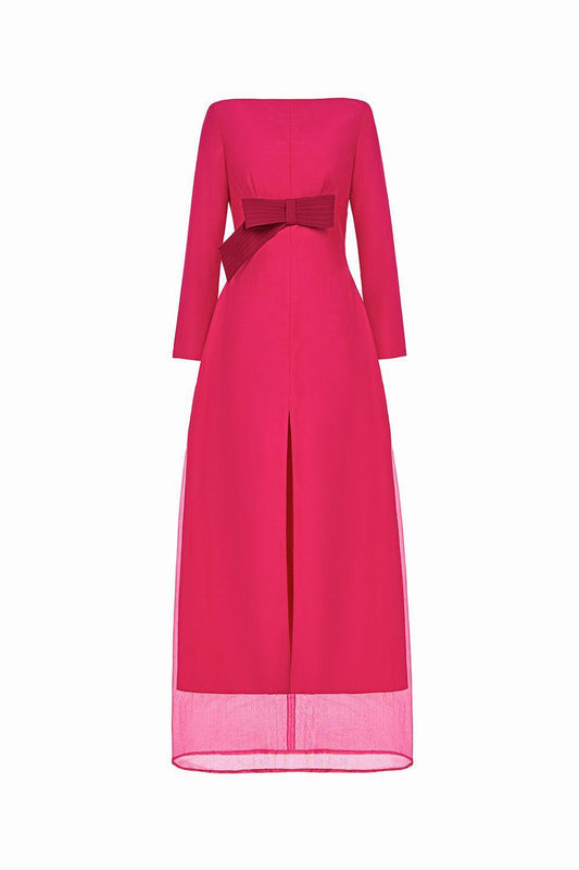 Dao Huong Layered Boat Neck Cotton Rayon Floor Length Dress - MEAN BLVD