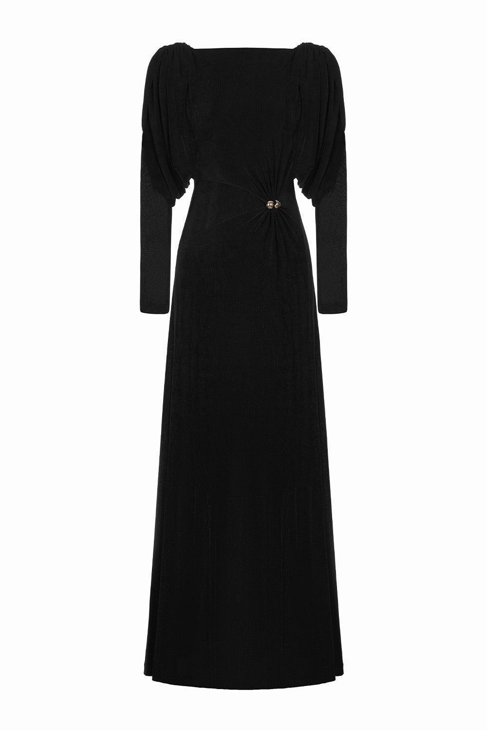 Women's Diva Straight Boat Neck Knitted Fabric Maxi Dress S/M/L/XL White/Black/Beige MEAN BLVD L / White Women's Diva Straight Boat Neck Knitted Fabric Maxi Dress S/M/L/XL White/Black/Beige MEAN BLVD L / White