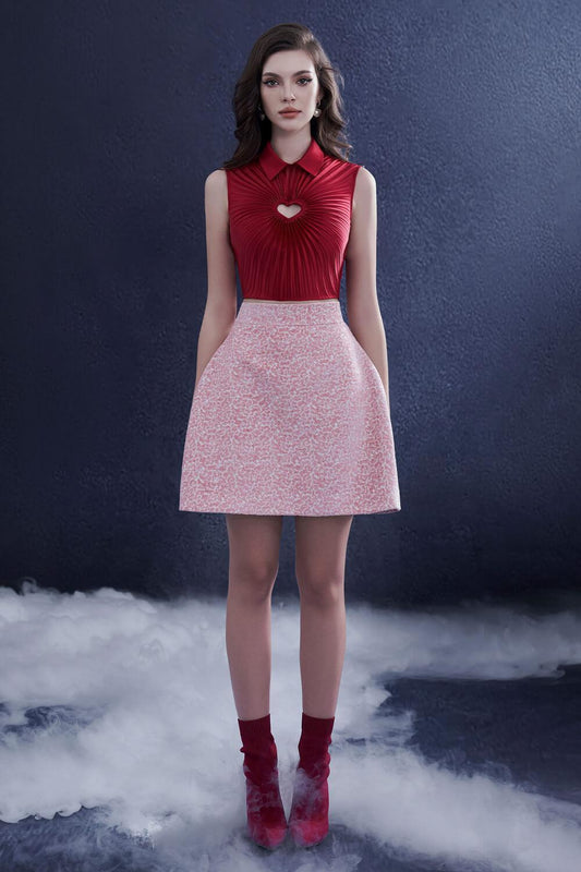 Enigma A-line Pleated Felt Mini Set - MEAN BLVD