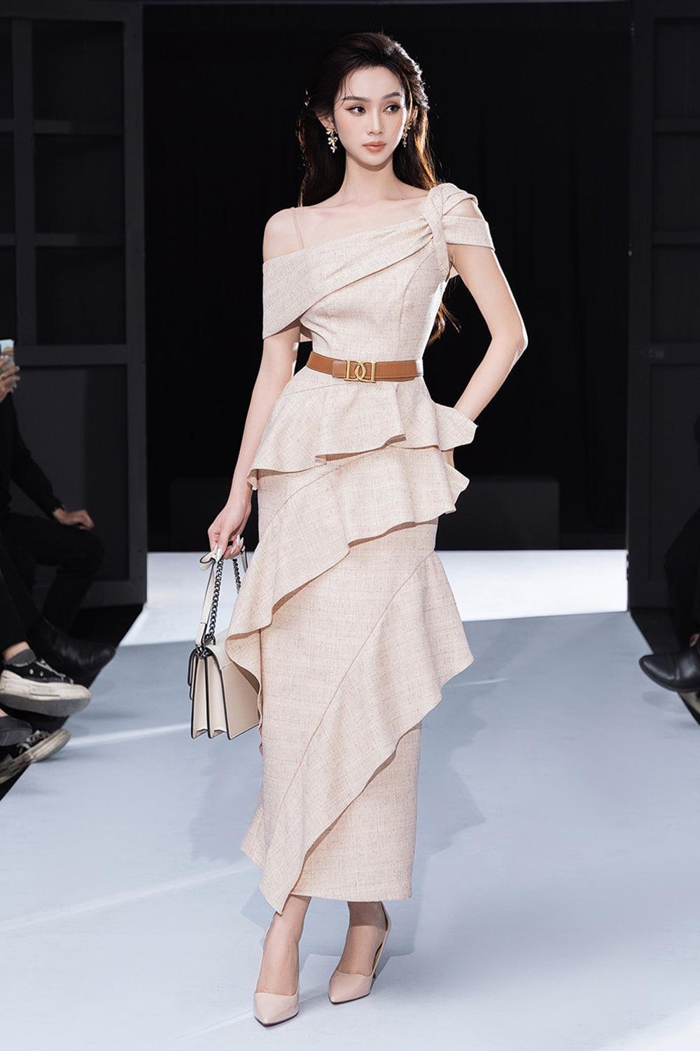 Tweed maxi dress Clearance