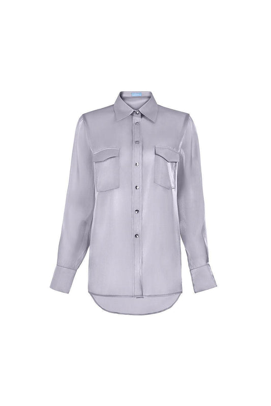 Iris Straight Cuff Sleeved Organza Shirt - MEAN BLVD