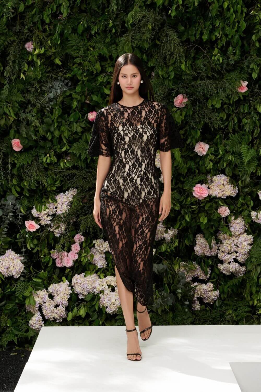 juliet midi dress in black Wedding Guest Dress Under $100