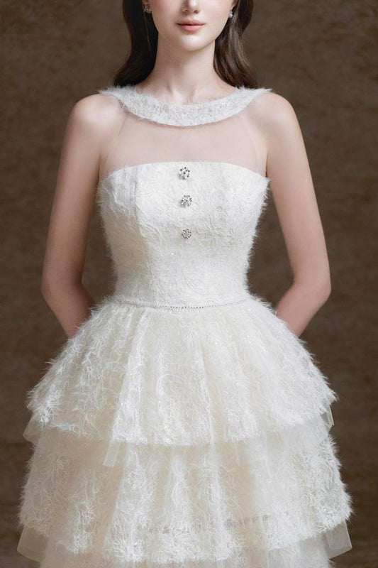 Miyu Layered Sleeveless Lace Midi Dress - MEAN BLVD