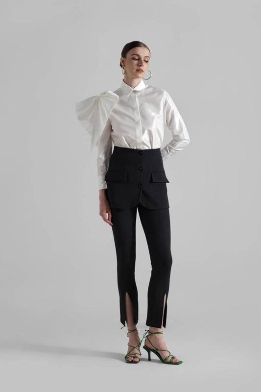 Nessa Slit Straight Pants - MEAN BLVD