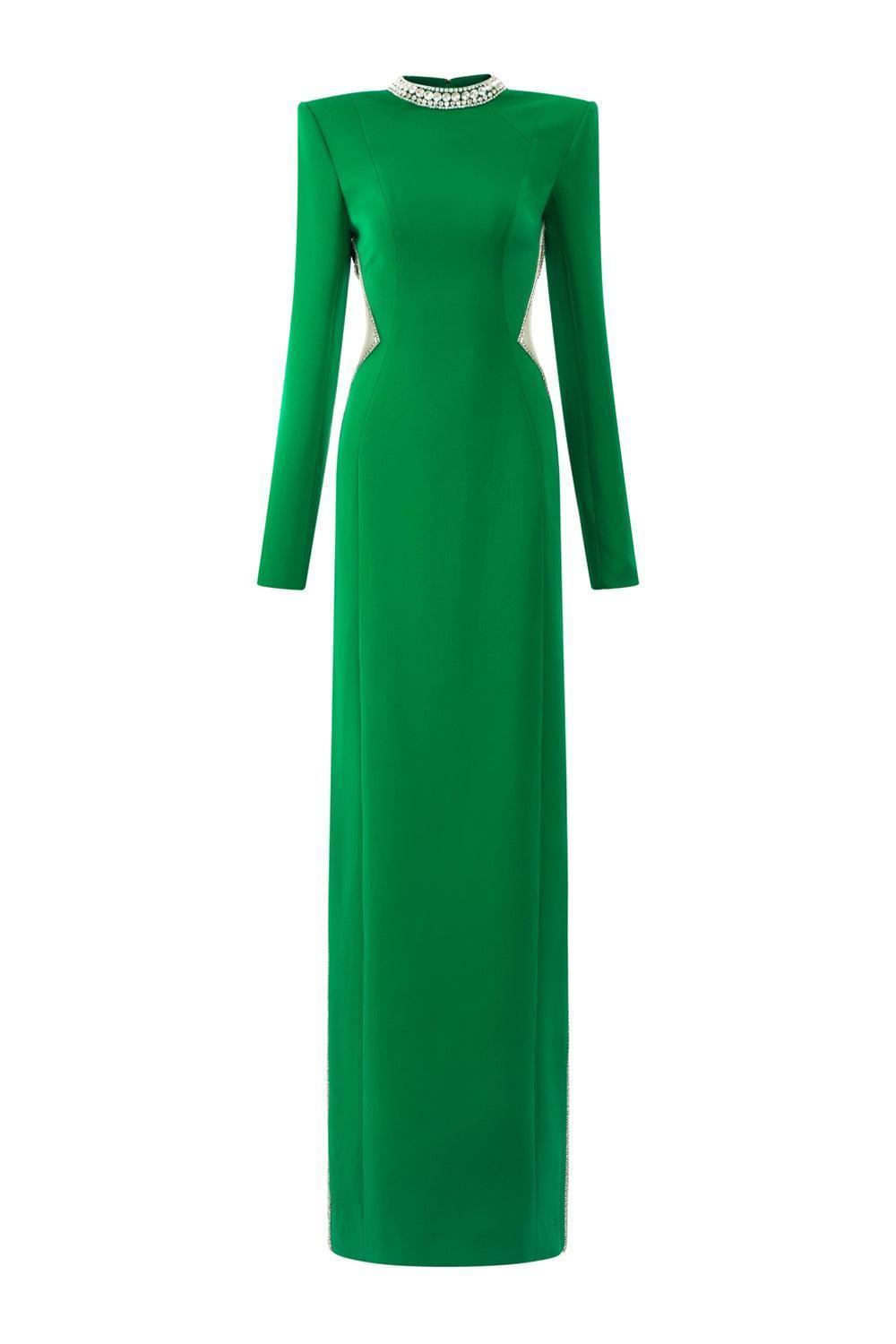 Women's Oasis Sheath Round Neck Velvet Floor Length Dress XS/S/M/L/XL/Green/MEAN Blvd L / Green Women's Oasis Sheath Round Neck Velvet Floor Length Dress XS/S/M/L/XL/Green/MEAN Blvd L / Green