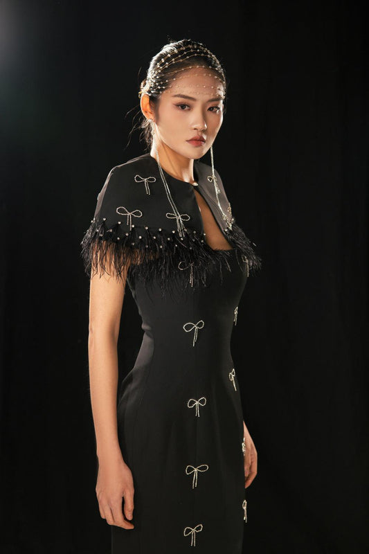 Rylie Sheath Feather Twill Floor Length Set - MEAN BLVD