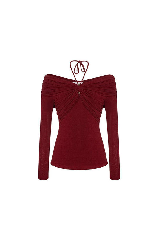 Son Bodycon Long Sleeved Knitted Fabric Top - MEAN BLVD