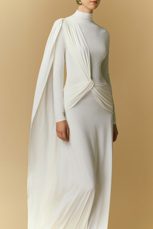 Dara Sheath Knotted Tencel Maxi Dress