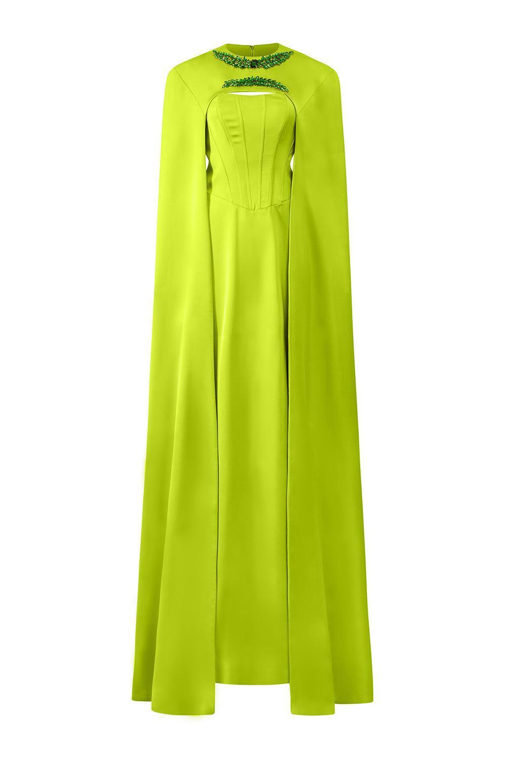 green emerald velvet dress Twilight Green Dress main image 1