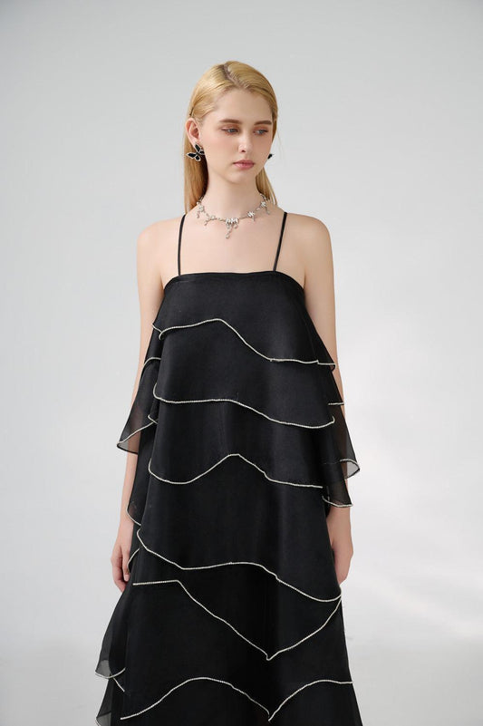 Westin Tent Layered Organza Midi Dress - MEAN BLVD