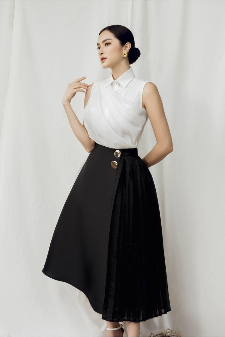 Ame Side Pleated Skirt MEAN BLVD