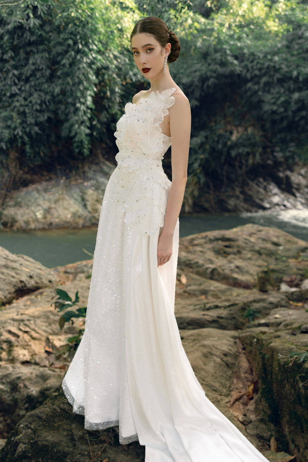 Cascade Sequin Maxi Dress