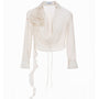 Cara Cuff Sleeved Organza Top