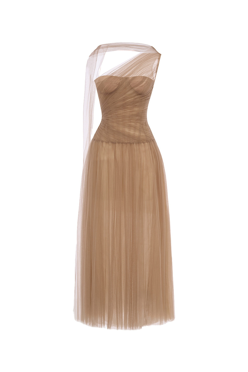 Draped Midi Dress