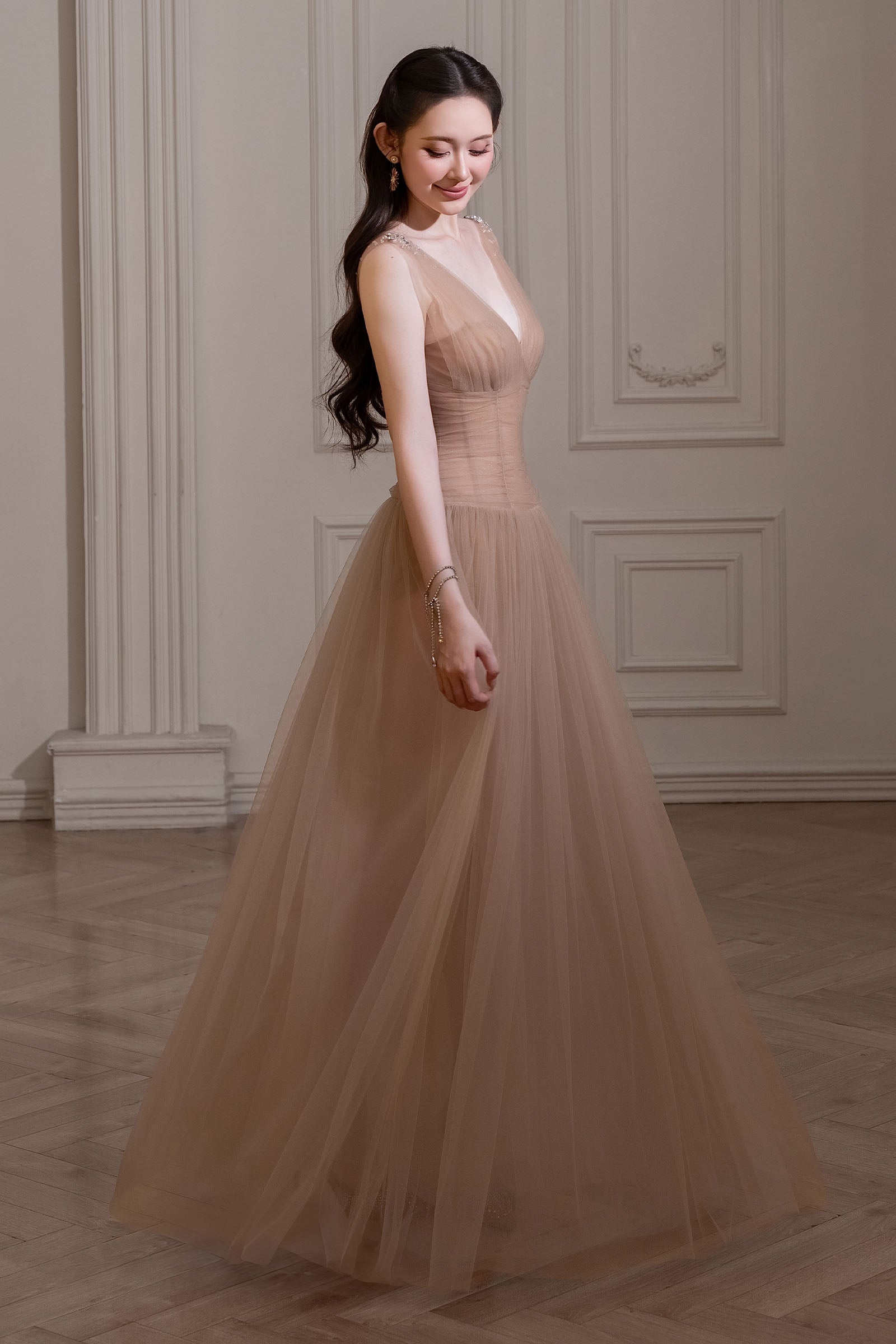 Elysia Ruched Maxi Dress
