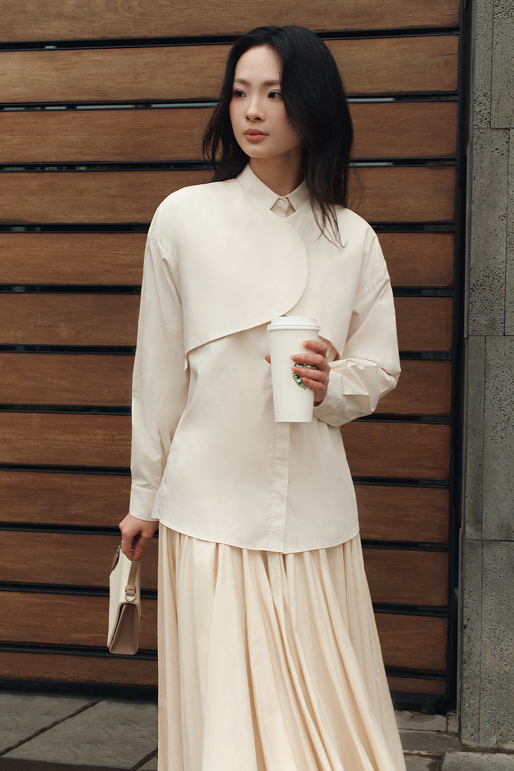 Petal Cuff Sleeve Shirt