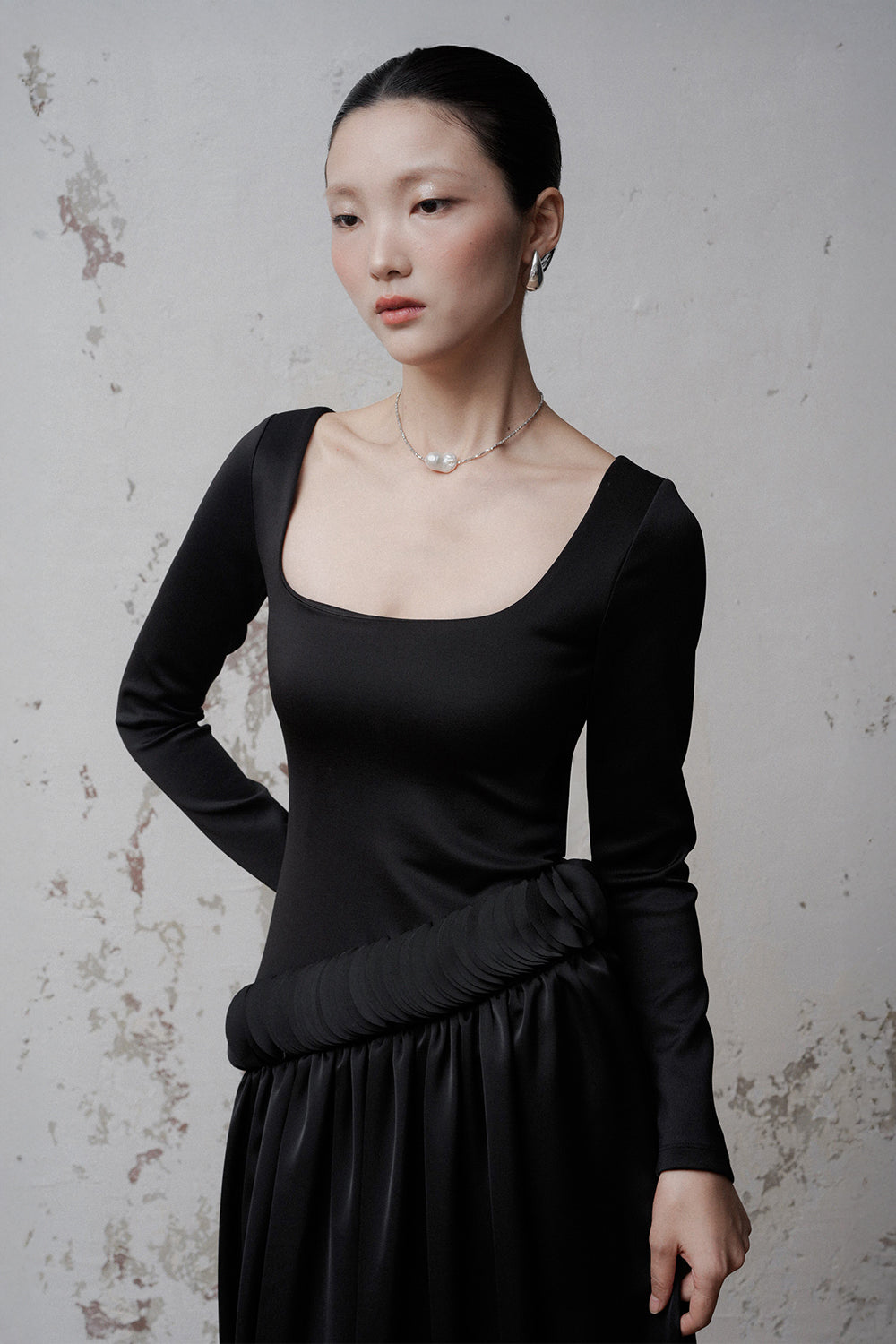 Nela Ruched Maxi Dress