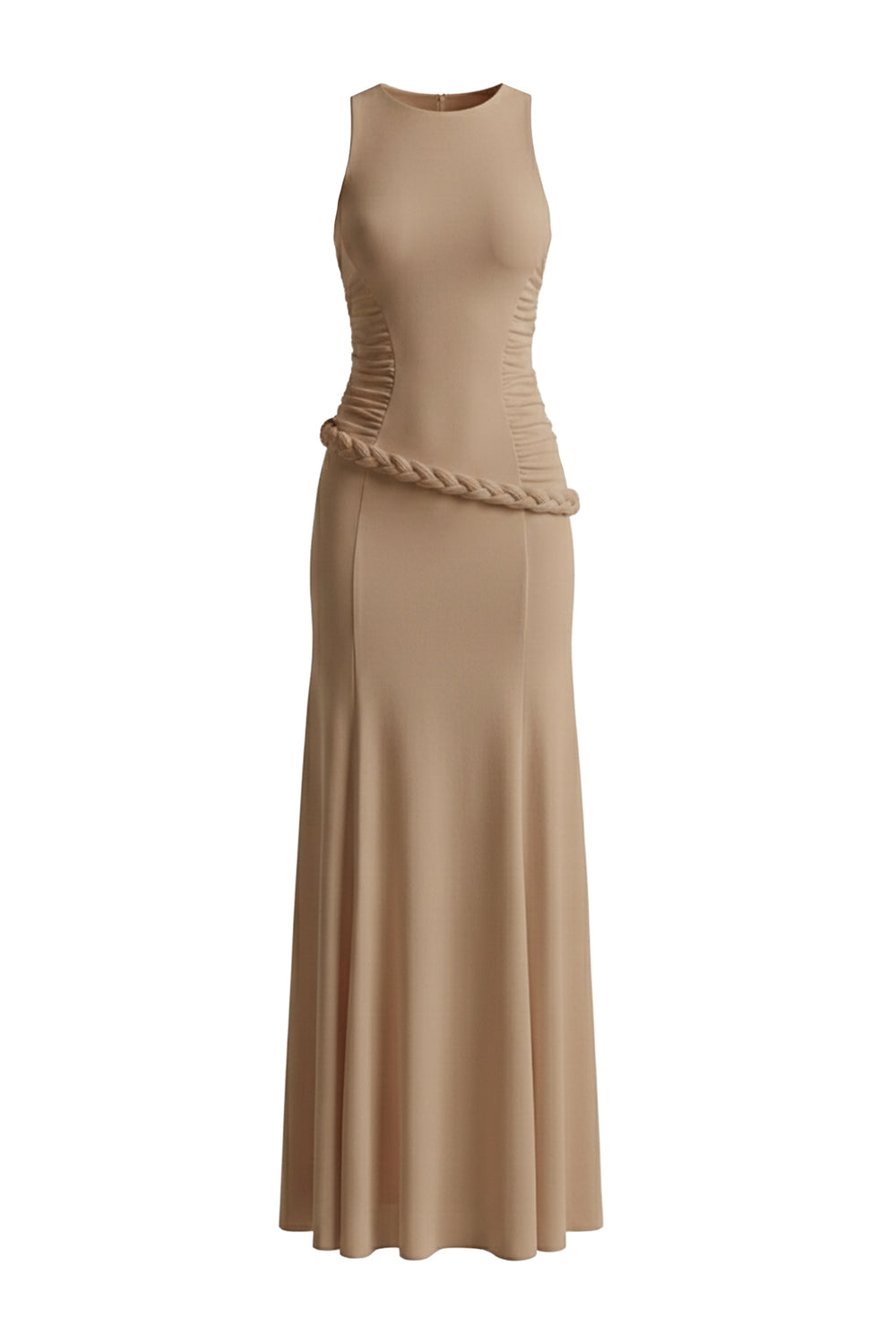 Ivanna High Neck Gathering Maxi Dress