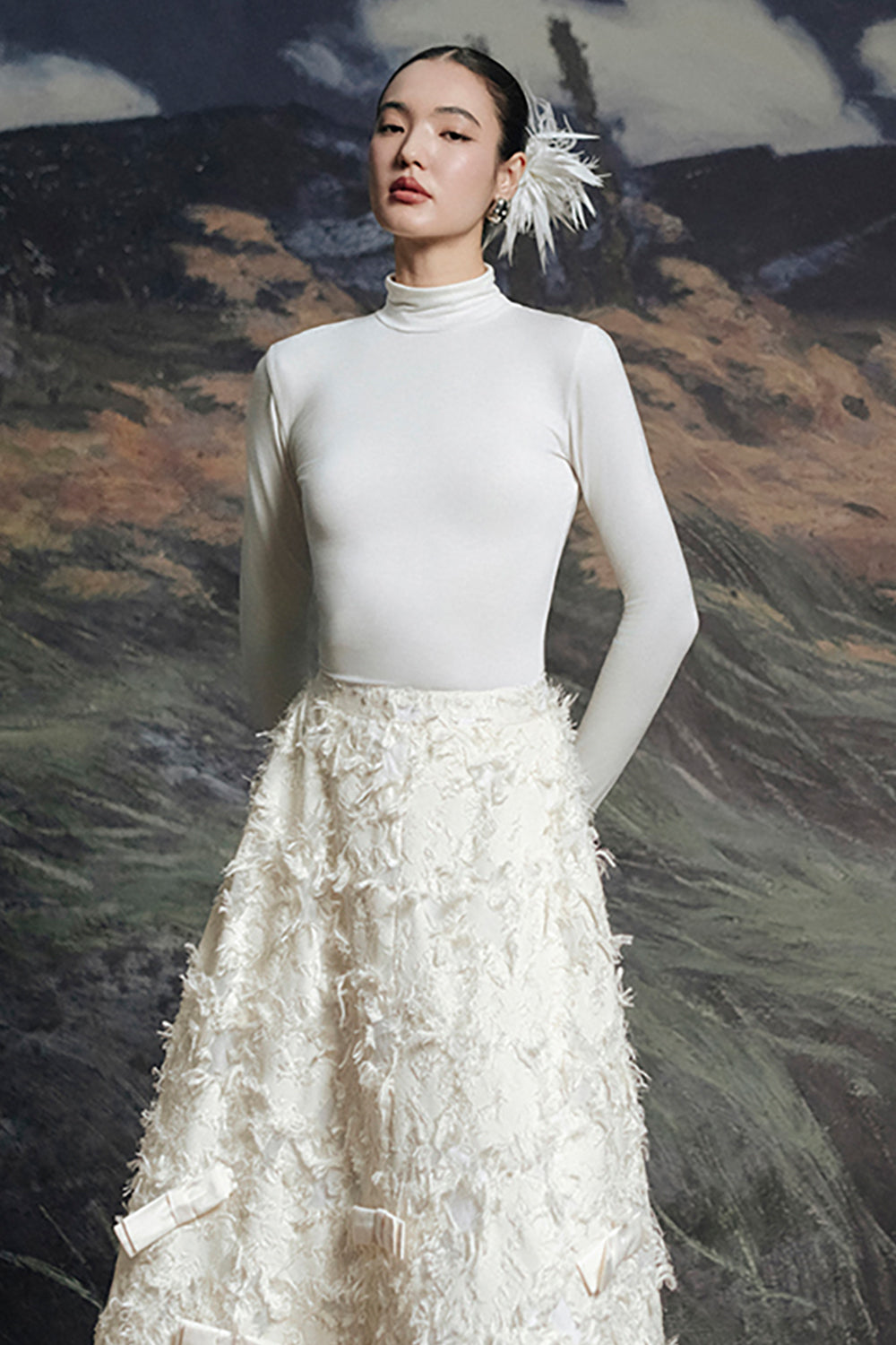 Saudade Turtle Neck Top