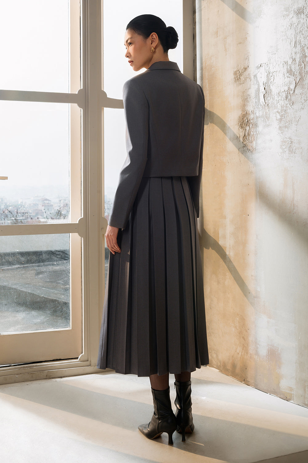 Graph Square Neck Jacket