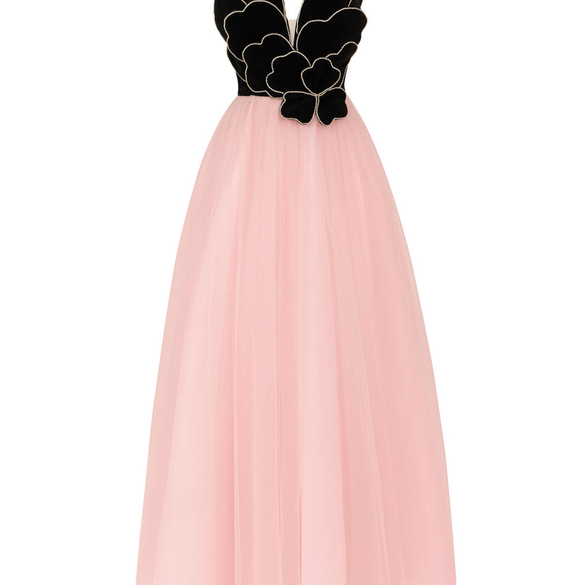 Crimson Sweetheart Applique Maxi Dress