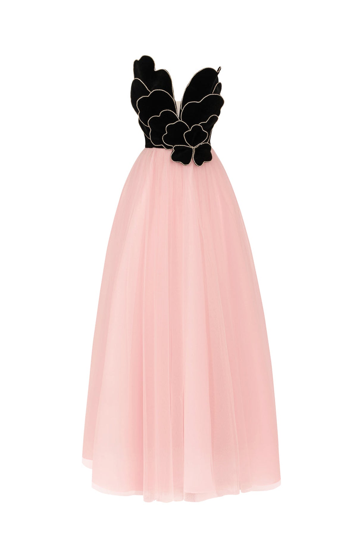 Crimson Sweetheart Applique Maxi Dress