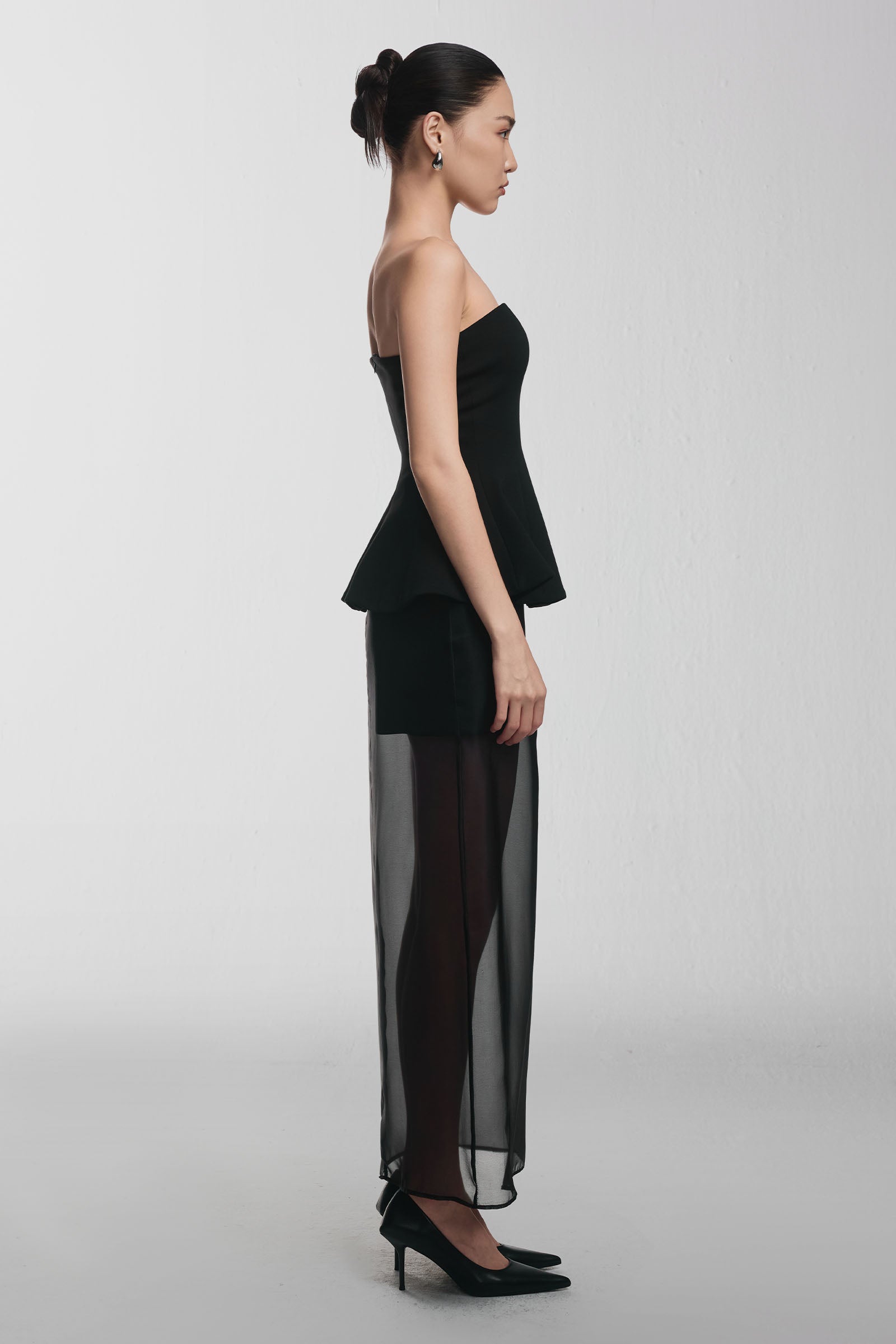 Aria Peplum Polyester Top