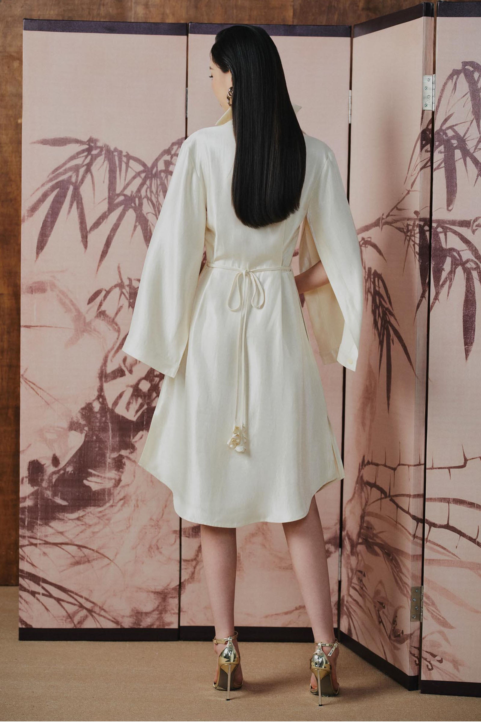 Soft Split Sleeve Midi Dress