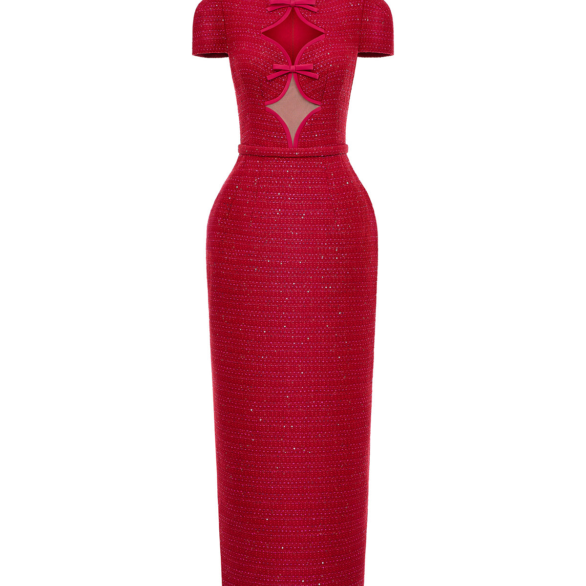 Rouge Pencil Midi Dress