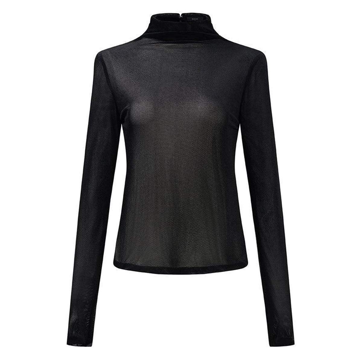 Vera Straight Long Sleeved Velvet Top