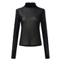 Vera Straight Long Sleeved Velvet Top