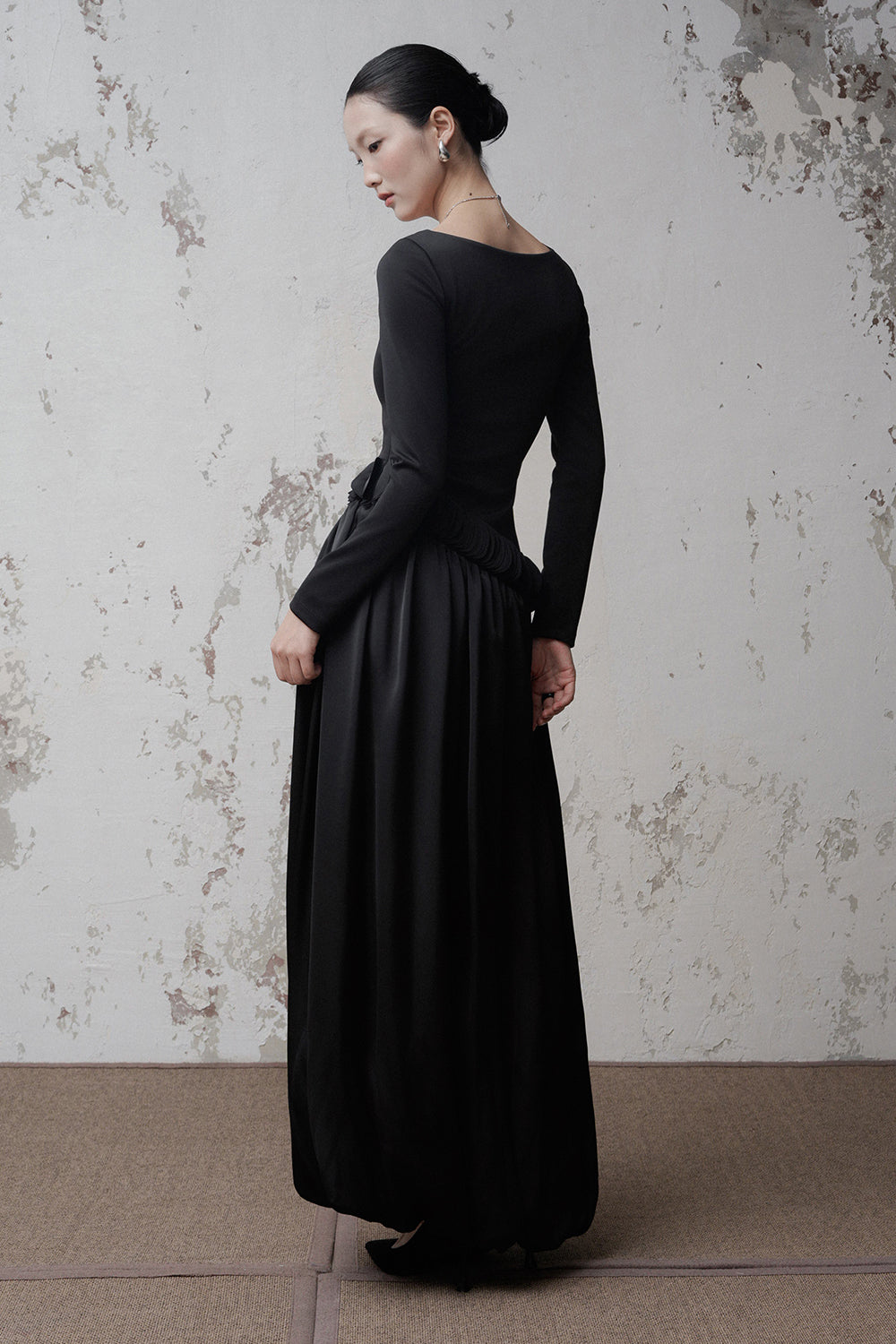 Nela Ruched Maxi Dress