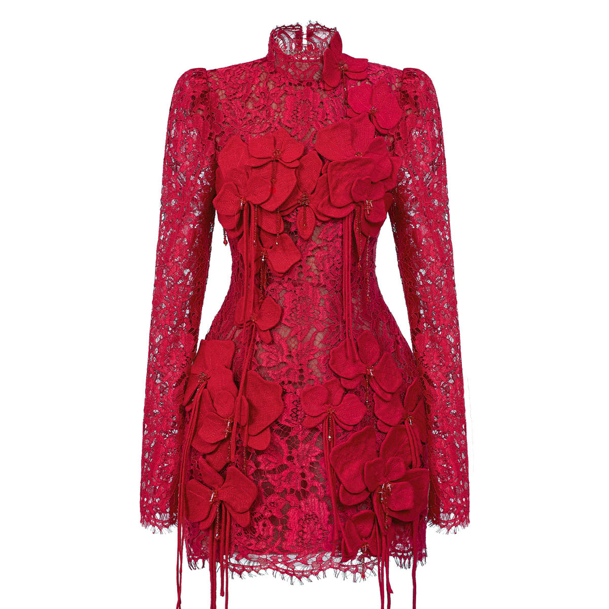 Chu Sa High Neck Mini Dress