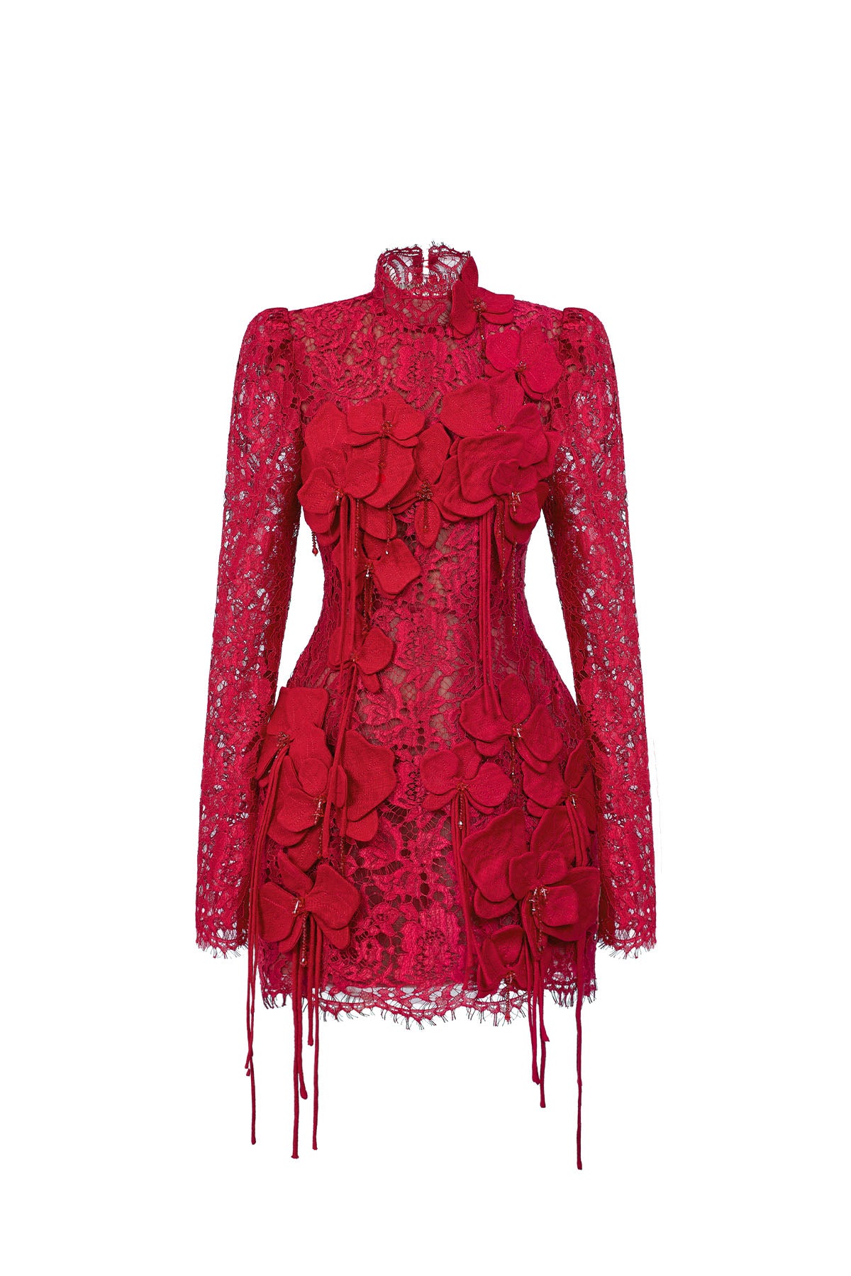 Chu Sa High Neck Mini Dress