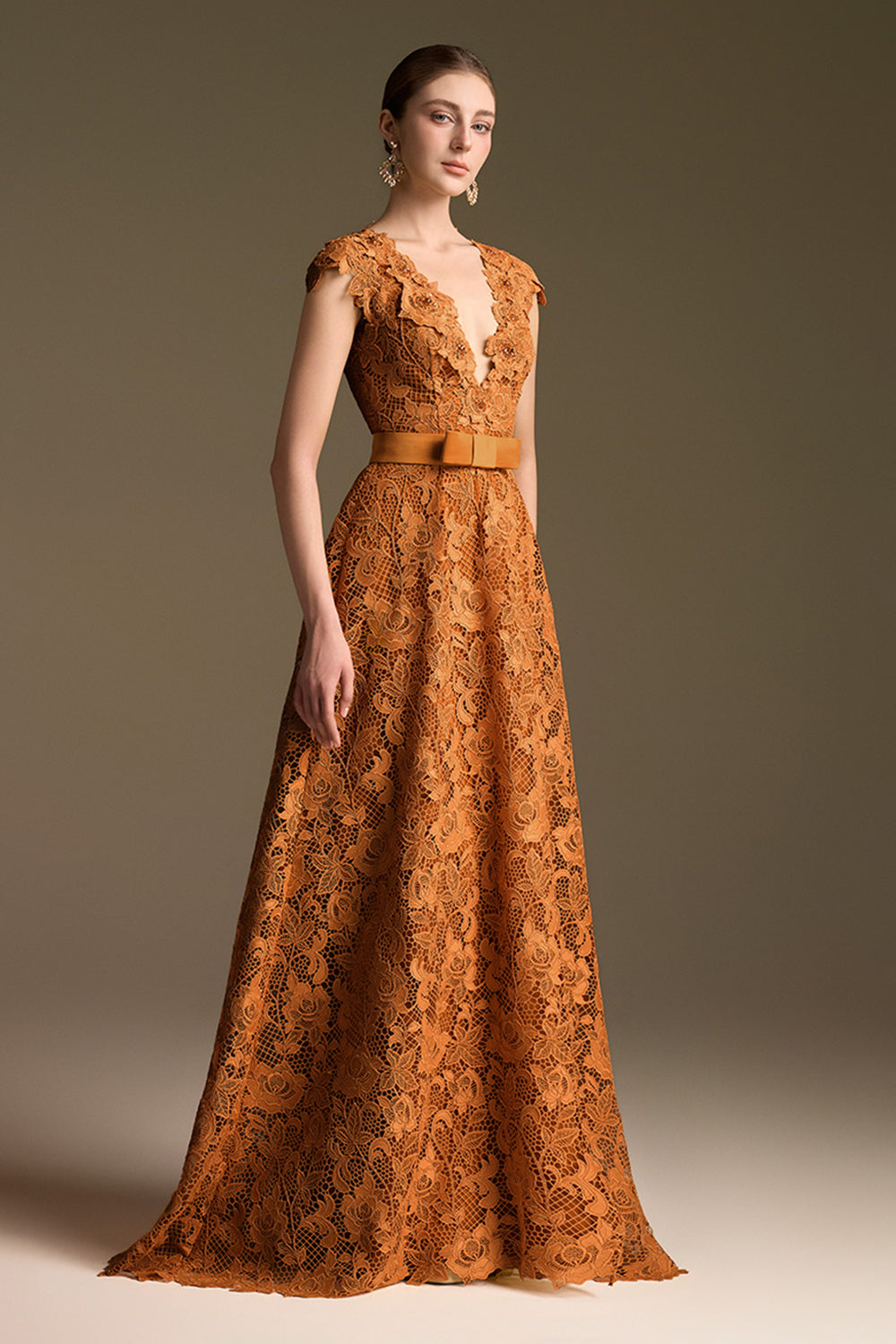 Solène V-Neck Maxi Dress