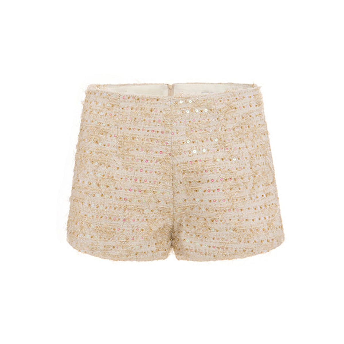Cara Straight High Waist Tweed Shorts