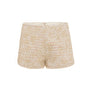 Cara Straight High Waist Tweed Shorts